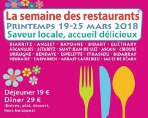 semaine des restaurants mars 2018