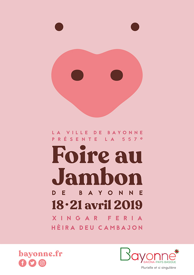 affiche foire au jambon bayonne 2019